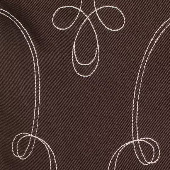 NWT GB Denim Western Coordinating Set in Brown - Picture 4 of 7